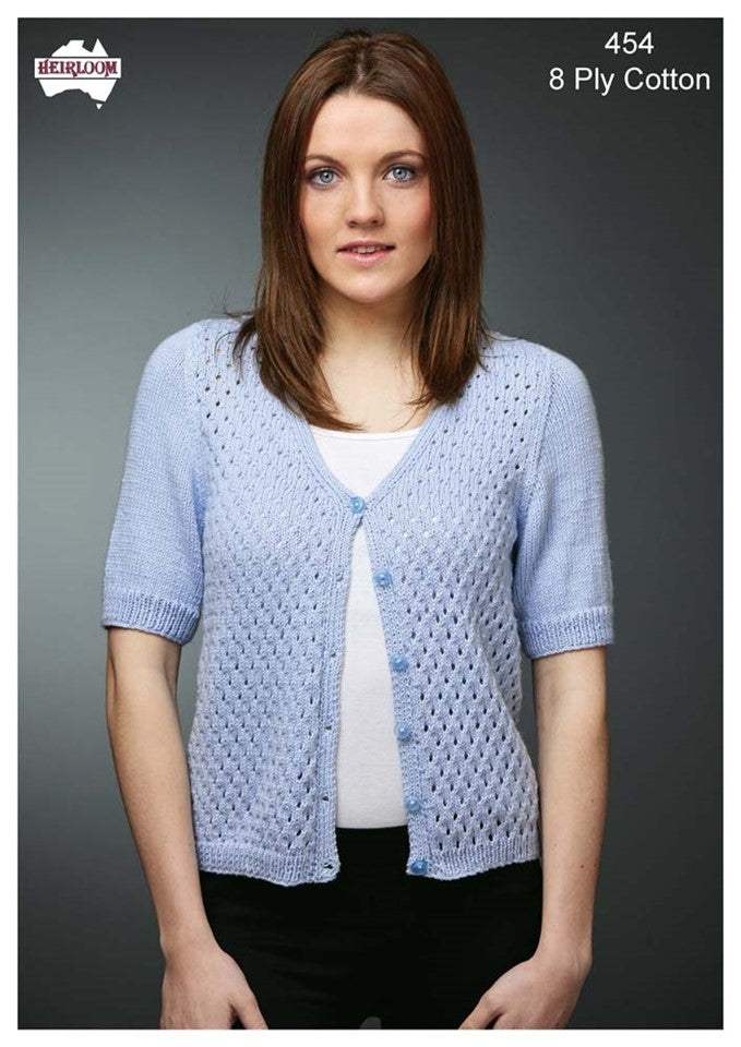 HEIRLOOM - Short Sleeve Lace Cardi (454)