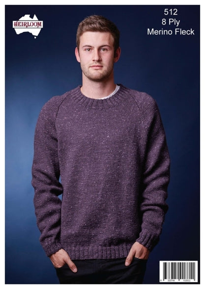 HEIRLOOM - Classic Raglan V or Round Neck Jumper (512)
