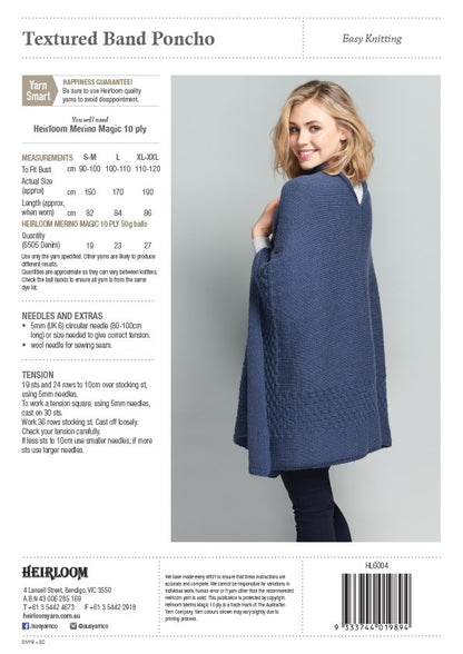 HEIRLOOM - Textured band poncho (004)