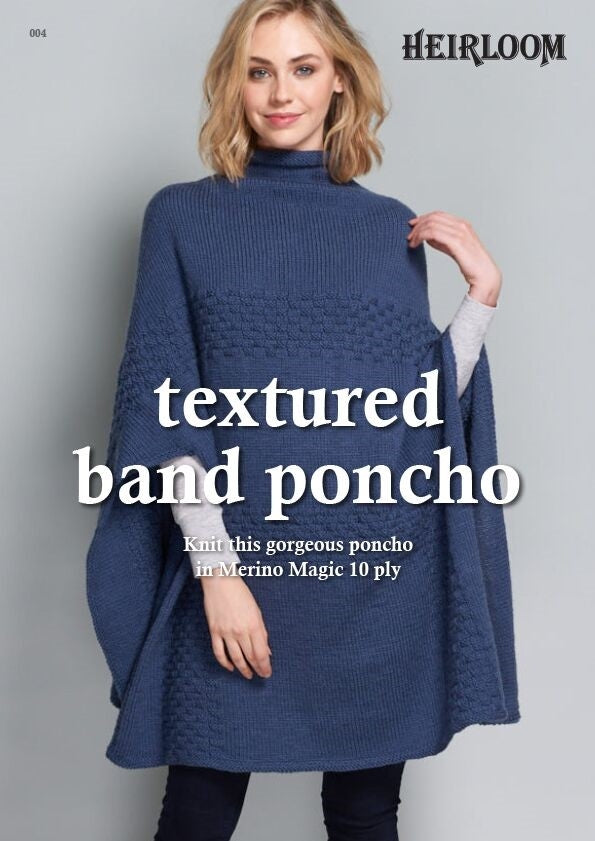 HEIRLOOM - Textured band poncho (004)