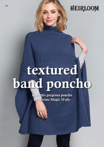 HEIRLOOM - Textured band poncho (004)