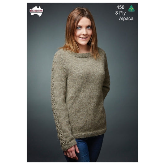 HEIRLOOM - Jumper with Lace Panel Sleeve (458)